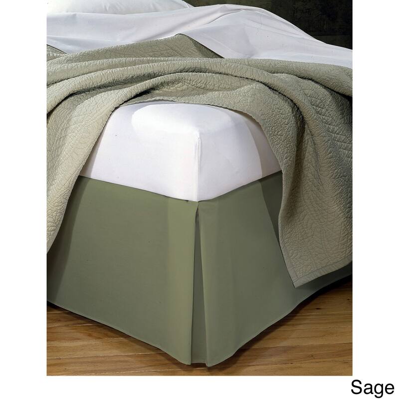 Fresh Ideas Poplin 14-inch Drop Bedskirt