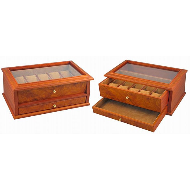 Wood 10-watch Collection Box with Window