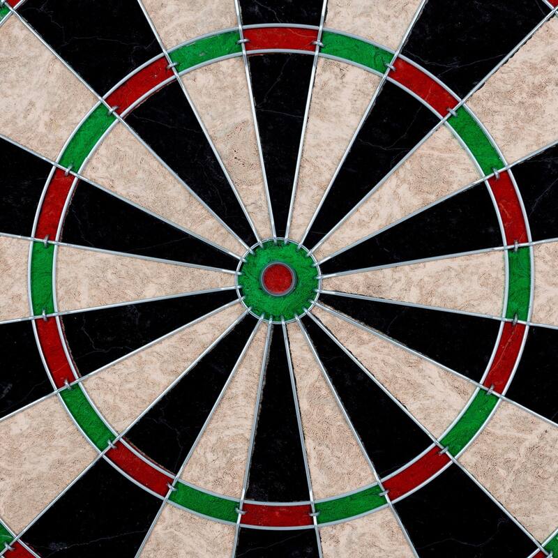 All American Solid Pine Dart Board and Cabinet