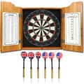 Dartboards and Dartboard Cabinets that Match Gary Traditional Cherry Solid Wood Poker Table by Furniture of America