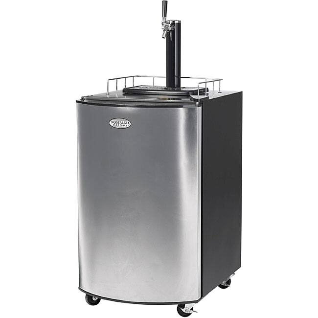 Nostalgia KRS2150 5.1 Cubic-Foot Full Size Kegorater Stainless Steel Draft Beer Dispenser