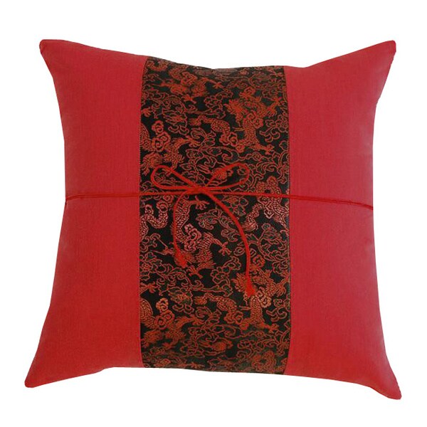 Shop Decorative Chinese Dragon Red Cushion Cover - Free Shipping On ...