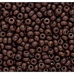 Beadaholique Czech 6/0 Dark Brown Opaque Seed Beads (Case of 450) Beadaholique Loose Beads & Stones