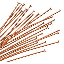 Beadaholique 3 inch 22 gauge Copper Headpins (Case of 25) Beadaholique Jewelry Findings