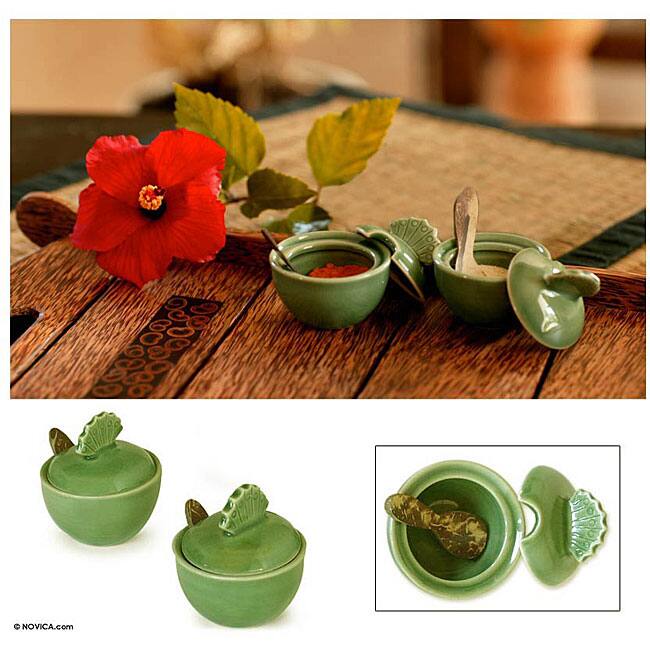 Ceramic 'Spice of Life' Spice Serving Set (Indonesia)