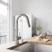 VIGO Gramercy Stainless Steel Pull-Down Kitchen Faucet