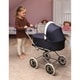 preview thumbnail 17 of 30, Badger Basket Just Like Mommy 3-in-1 Doll Pram/Carrier/Stroller Navy/White