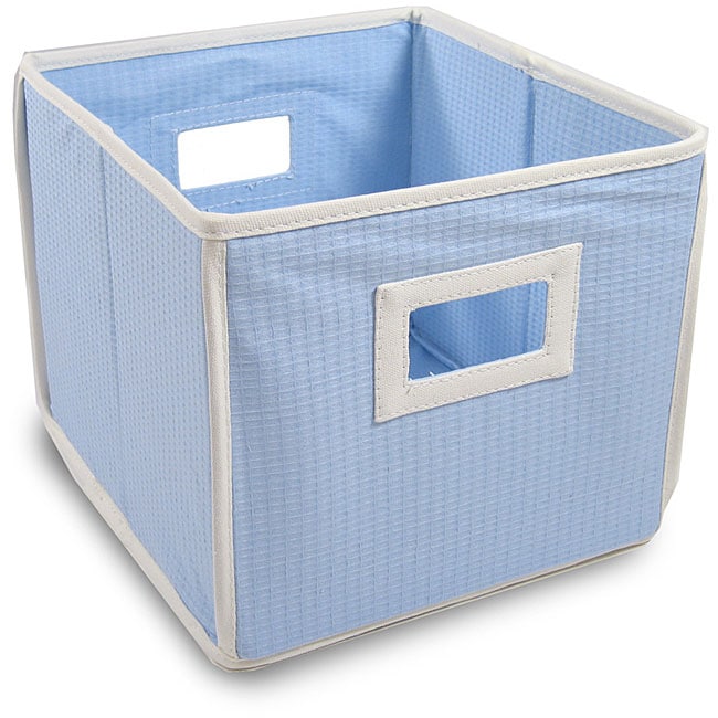 Blue Waffle Folding Nursery Storage Cubes (Pack of 3) - Free Shipping ...