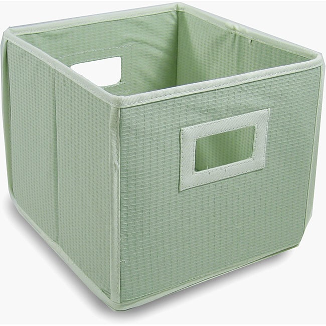 Shop Sage Waffle Folding Storage Cubes (Set of 3) On Sale Free