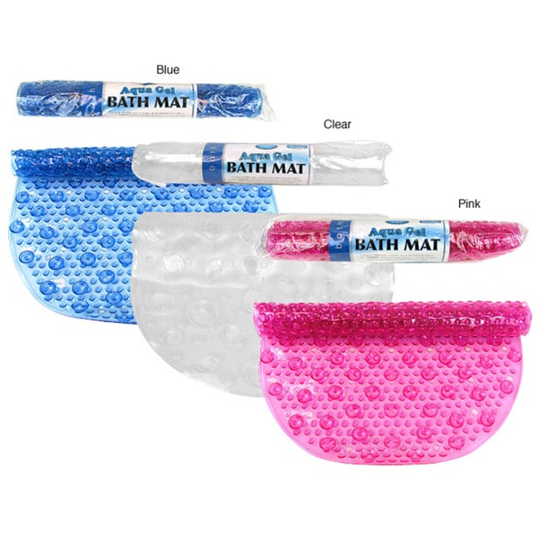 Set of 4 Aqua Gel Bubble Bath Mats