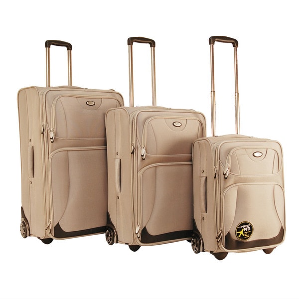 CalPak Havana 3piece Expandable Luggage Set Free Shipping Today