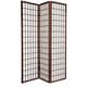 preview thumbnail 16 of 22, Wood and Rice Paper Windowpane Shoji Screen (China) Walnut-3 Panel