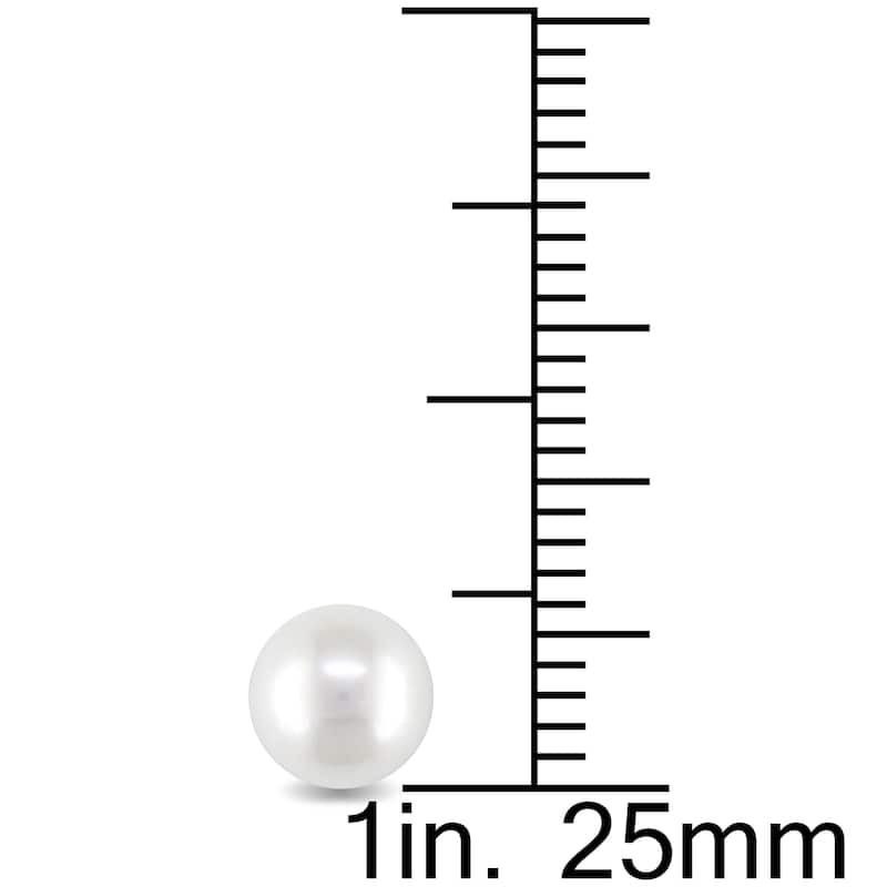 Miadora 14k Yellow Gold Cultured Freshwater Pearl Stud Earrings (6-6.5 mm)