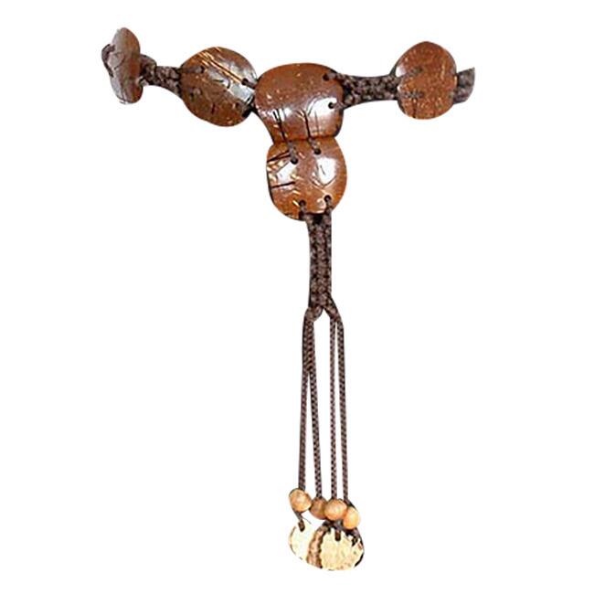 Handmade March of Elephants Coconut Shell Belt (Thailand)