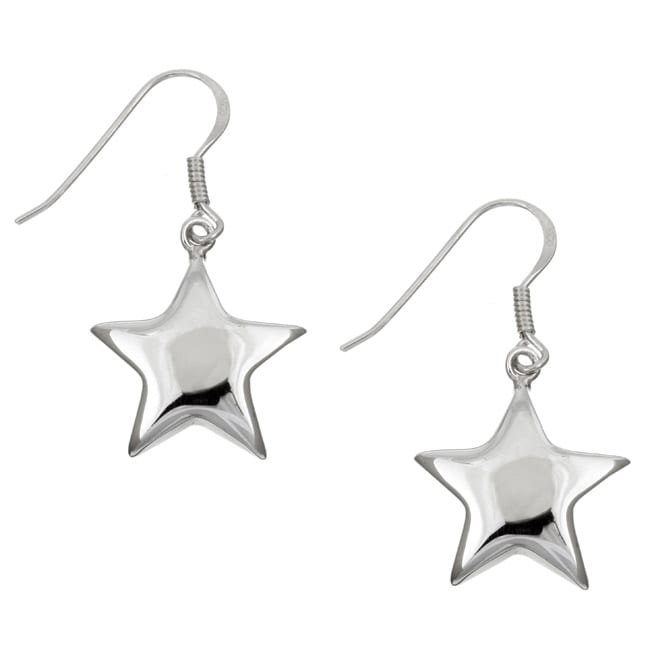 Sterling Essentials Sterling Silver Star Drop Earrings  