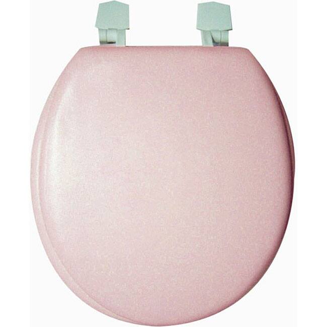 Trimmer Solid Soft Pink Toilet Seat