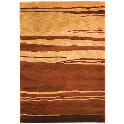 SAFAVIEH Hand-knotted La Carta Pile Maayan Modern Wool Rug