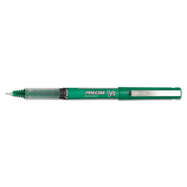 Pilot Precise V5 Green Rolling Ball Pens (Pack of 12)   11529046