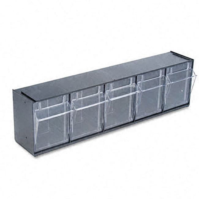 Deflecto Five bin Tilt Storage System