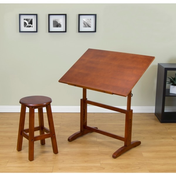 Studio Designs Creative Wood 32-inch Wide Drafting Table with Stool ... Studio Designs Creative Wood 32-inch Wide Drafting Table with Stool ...