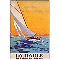 Charles Allo 'La Baule' Framed Canvas Art