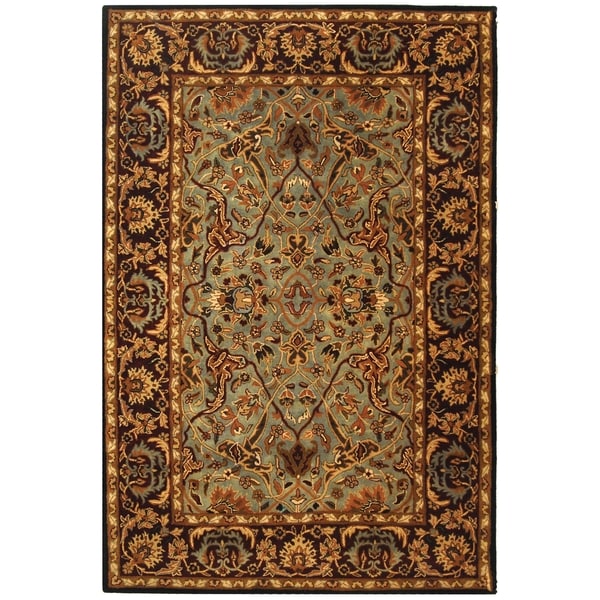 Safavieh Handmade Heritage Timeless Traditional Blue/ Red Wool Rug - 9'6 x 13'6