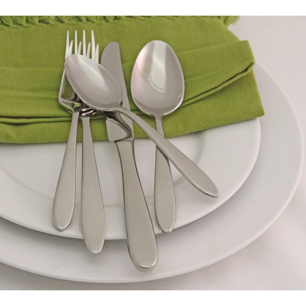 Oneida Mooncrest 45 Piece Everyday Flatware Set, Service For 8