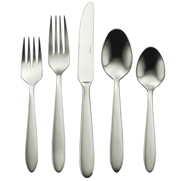 Oneida Mooncrest Stainless Steel 45 Piece Flatware Set Service For 8 Overstock 3460987