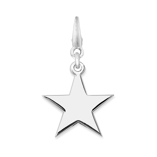 Sterling Silver Star Charm - 11536153 - Overstock.com Shopping - Big ...