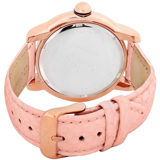 Burgi Women's Diamond Quartz Date Watch