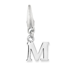 Sterling Silver Diamond Accent Initial Necklace - 13954799 - Overstock ...