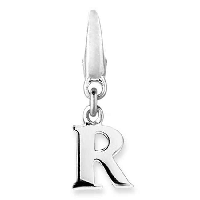 Shop Sterling Silver Initial 'R' Charm - Free Shipping On Orders Over ...