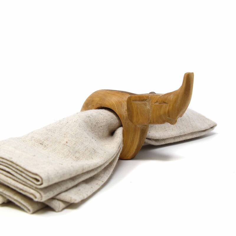Handmade Safari Napkin Rings Set of 6 (Kenya)