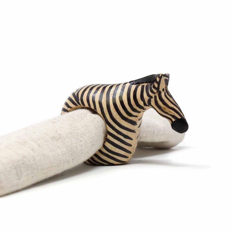 Handmade Safari Napkin Rings Set of 6 (Kenya)