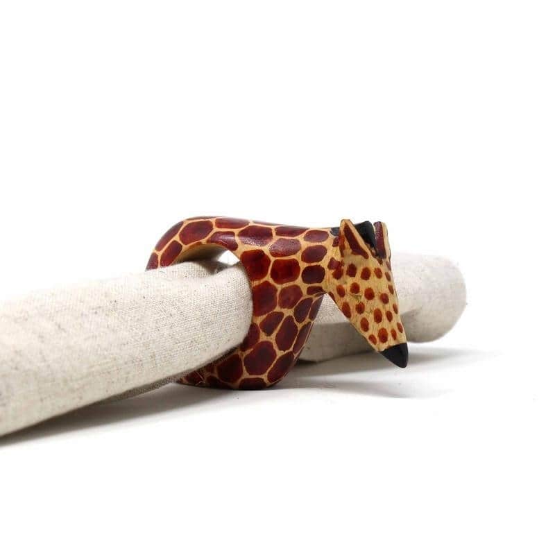 Handmade Safari Napkin Rings Set of 6 (Kenya)