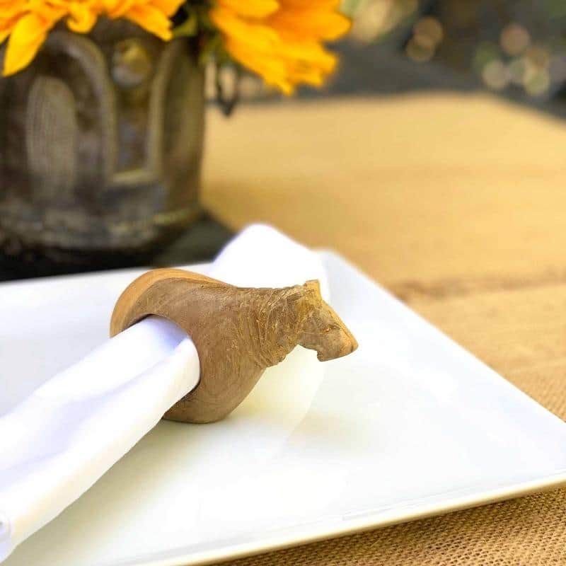 Handmade Safari Napkin Rings Set of 6 (Kenya)