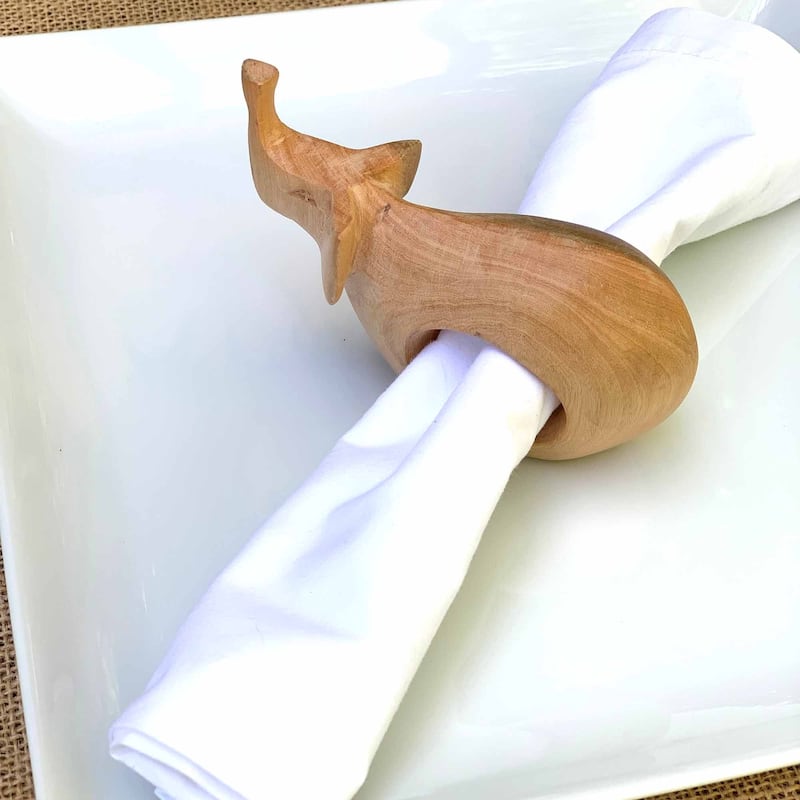 Handmade Safari Napkin Rings Set of 6 (Kenya)