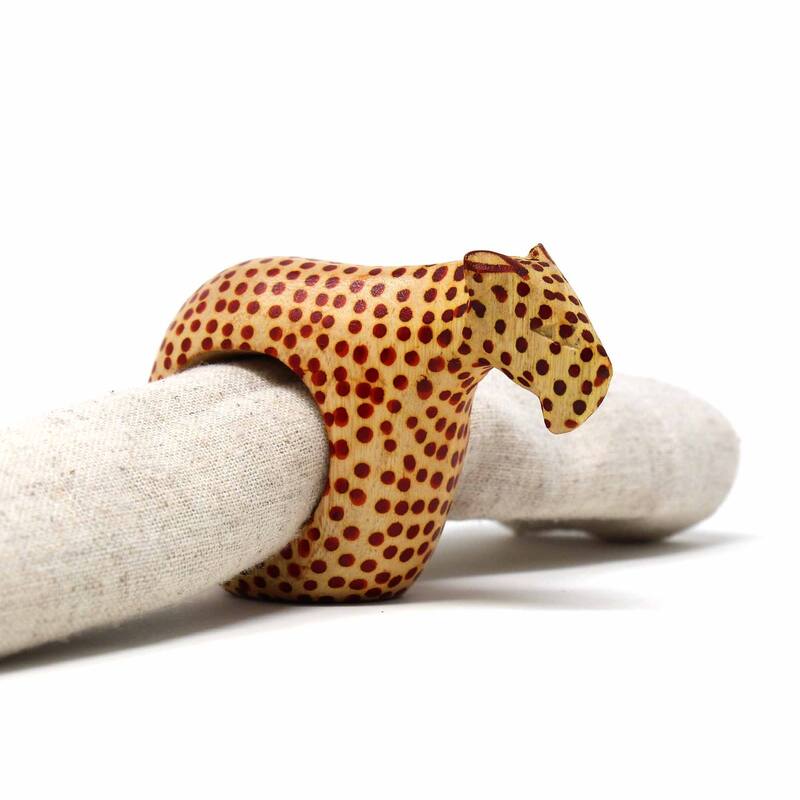 Handmade Safari Napkin Rings Set of 6 (Kenya)