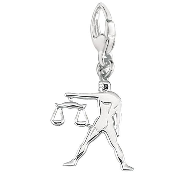 Sterling Silver Libra Golden Scales Charm Silver Charms