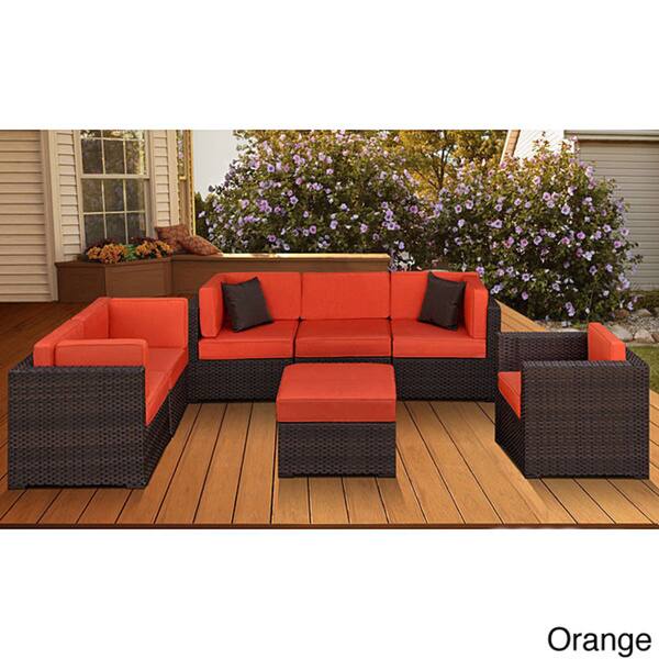 Shop Atlantic Naples 7 Piece Patio Furniture Set Free Shipping