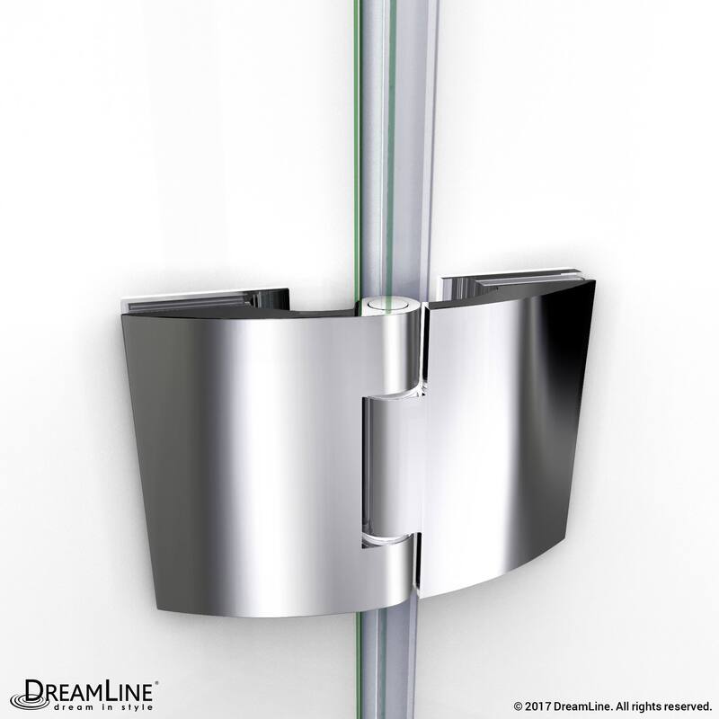 DreamLine Aqua 48 in. Frameless Hinged Tub Door
