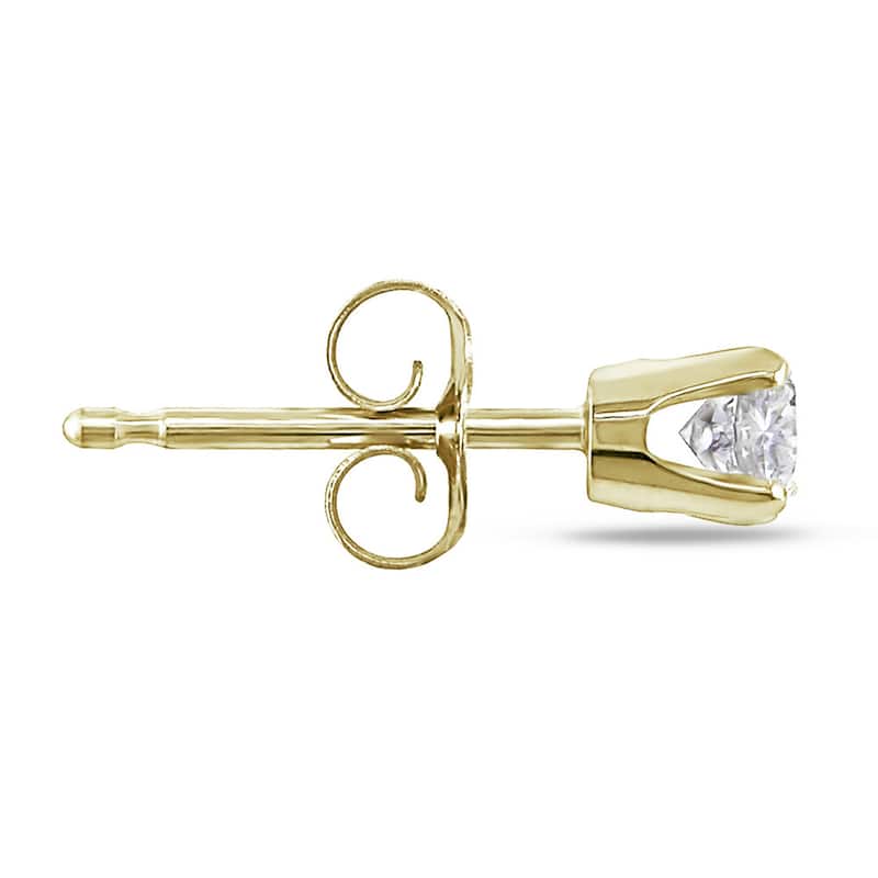 Miadora 14k Gold 1/4ct TDW Round Diamond Stud Earrings