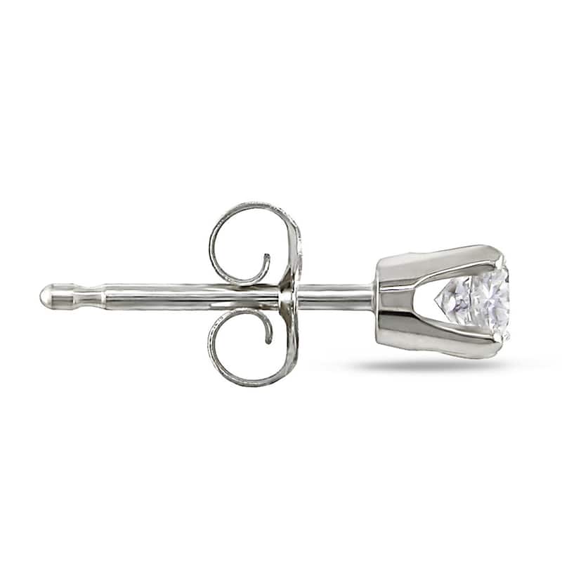Miadora 14k Gold 1/4ct TDW Round Diamond Stud Earrings - D