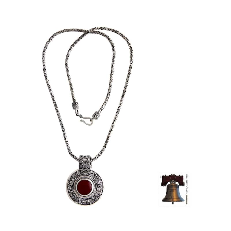 Handmade Carnelian Luxury Necklace (Indonesia)