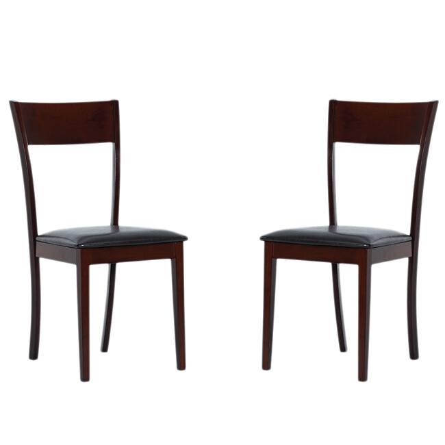 IDA Bi-cast Leather Dining Room Chairs (Set of 2)