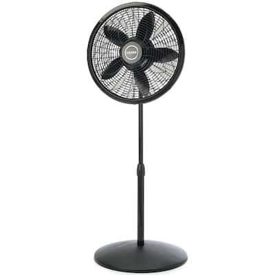 Lasko 18" Oscillating Pedestal Fan with 3 Quiet Speeds 1827 Black