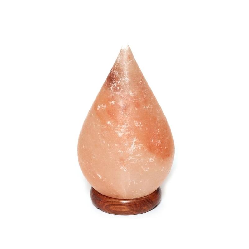 Teardrop 6-inch Himalayan Salt Lamp with cord by Black Tai Salt Co.