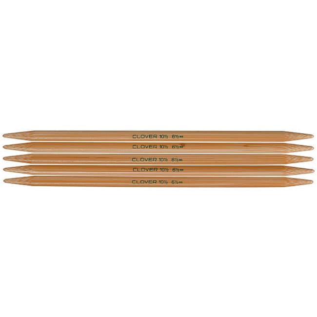 Clover Bamboo Size 6 Double pointed Knitting Needles