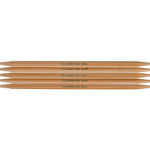 Clover Bamboo Size 8 Double pointed Knitting Needles  