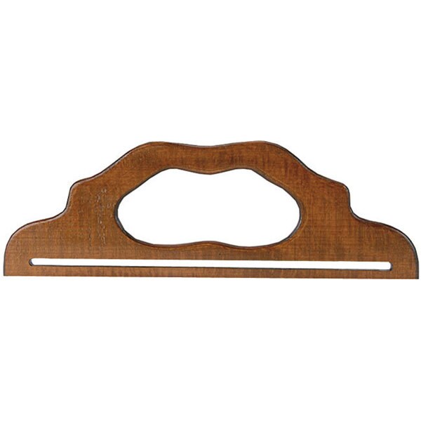 Vintage-style 12-inch Walnut Soft Varnish Finish Wooden Purse Handle